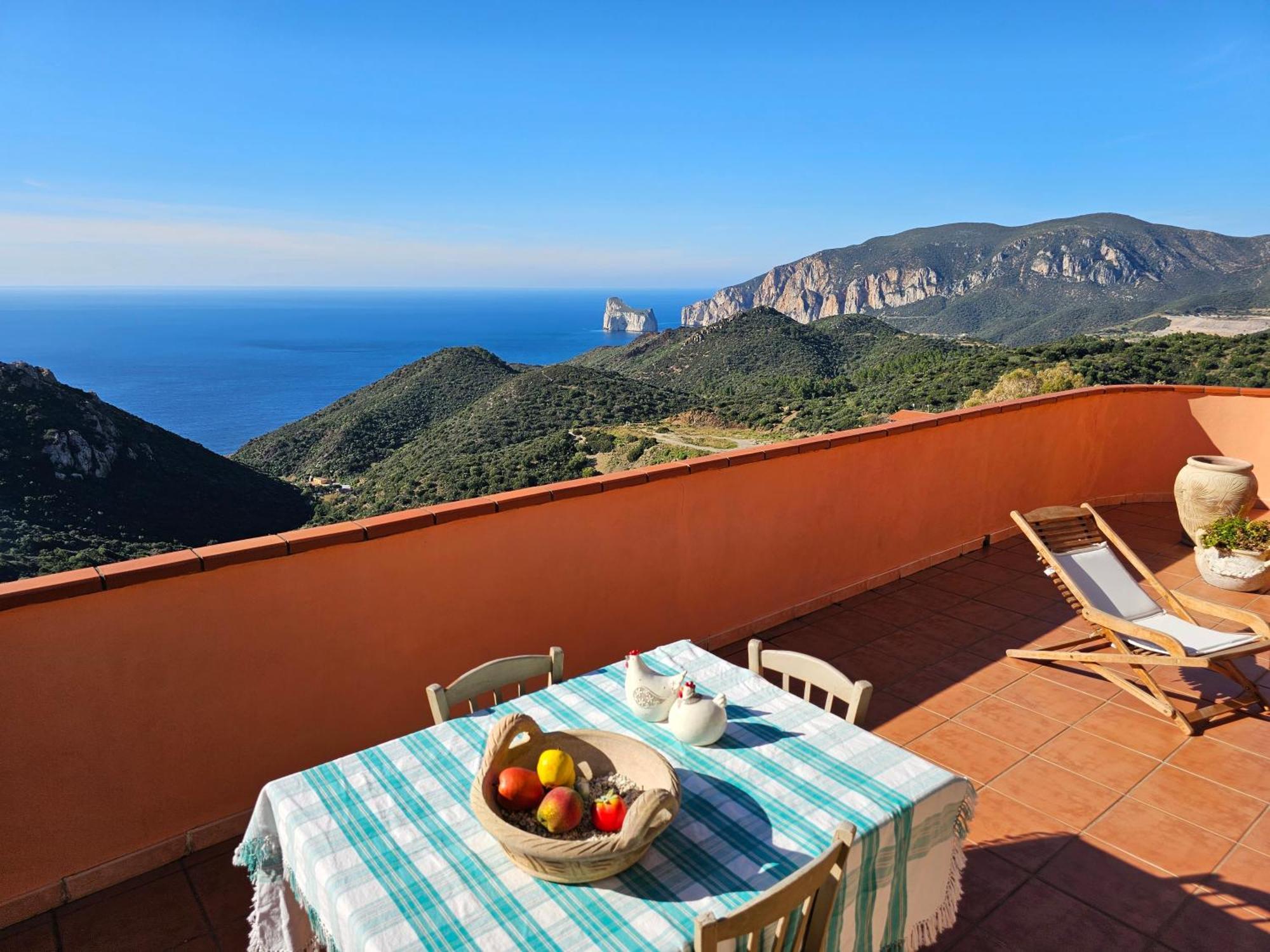Villa Casa Con Magnifica Vista Mare Nebida Exterior foto